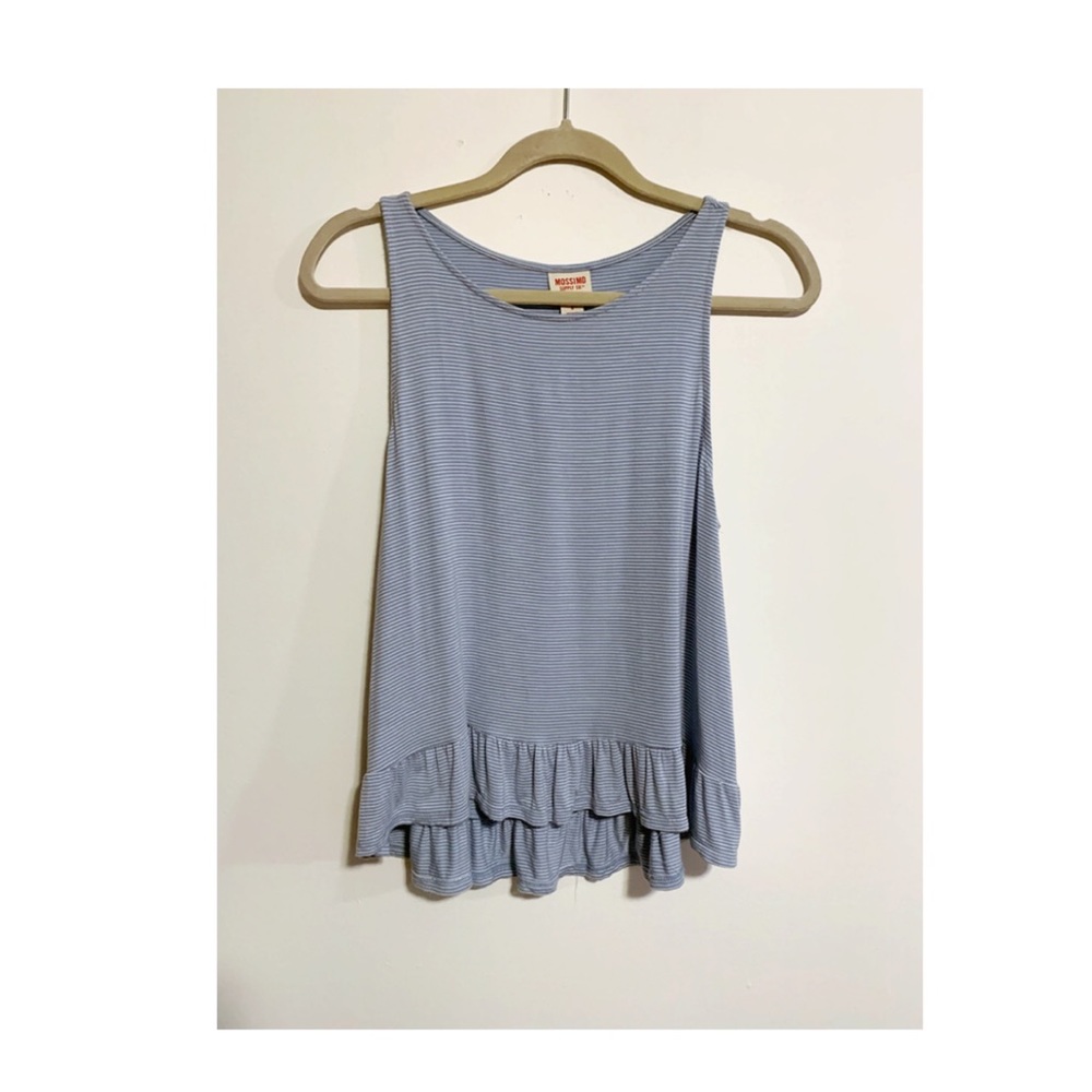 *SUPER SOFT* Striped Tank / Ruffled Bottom